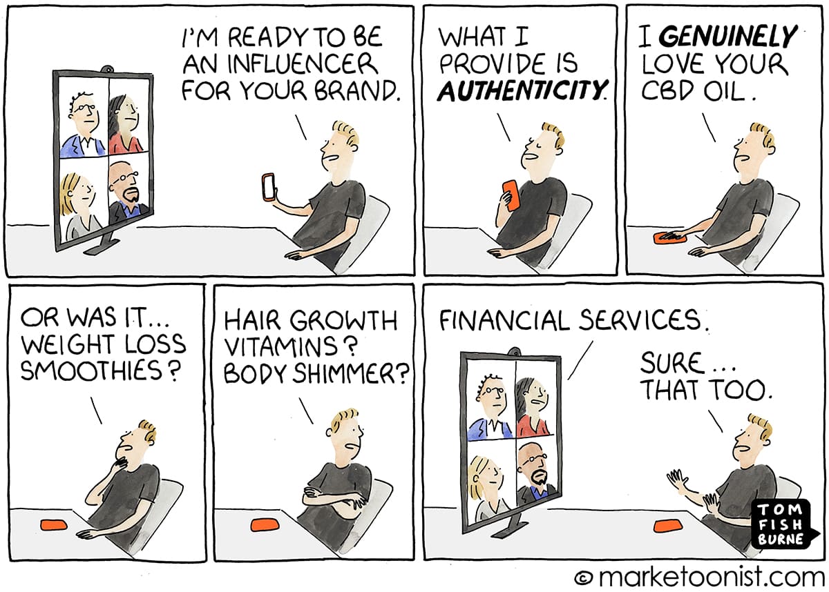 Truth in influencers: Marketoon of the Week