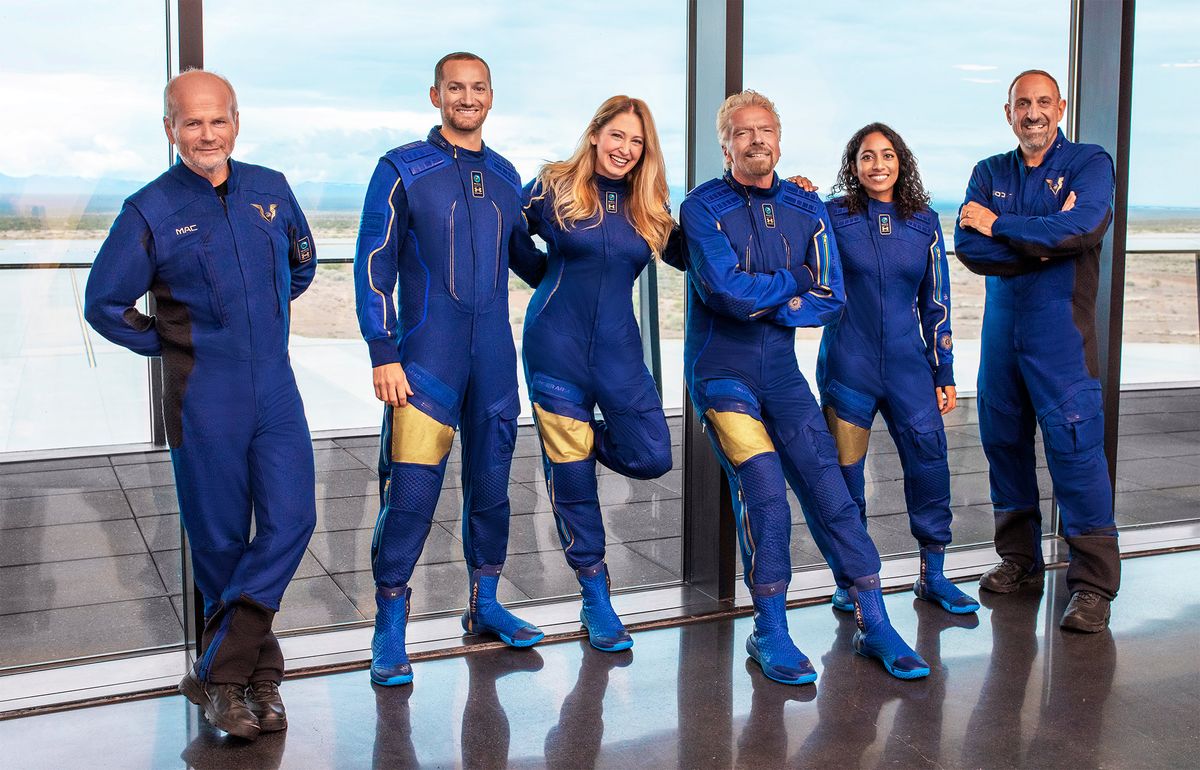 Branson Plans First Space Trip Days Before Bezos Blasts Off