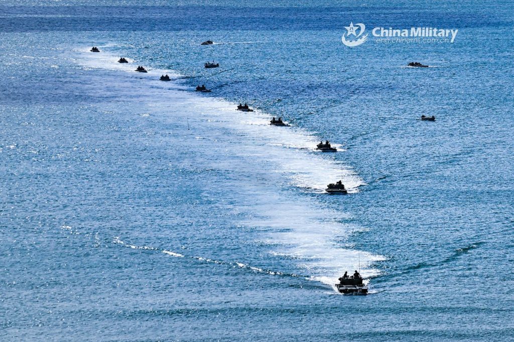 China Military Held Beach Assault Drill to Warn Taiwan, U.S.