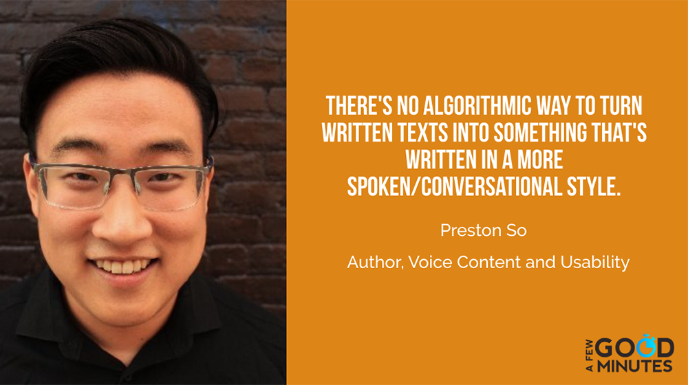 Preston So of Oracle: While things are better for developing voice interfaces, there’s still a way to go for those using them