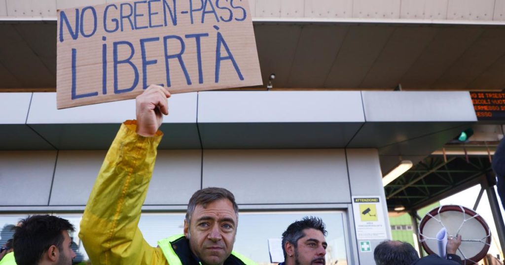 Hundreds of port workers in Italy are striking against a new vaccine mandate
