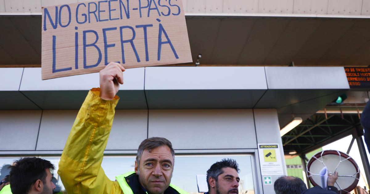Hundreds of port workers in Italy are striking against a new vaccine mandate