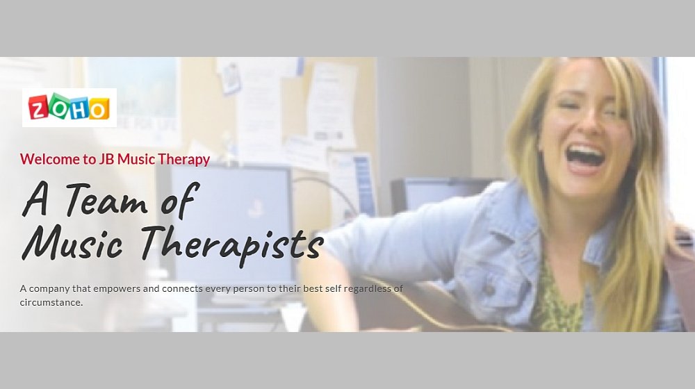 Zoho Helps JB Music Therapy Integrate Its Operations