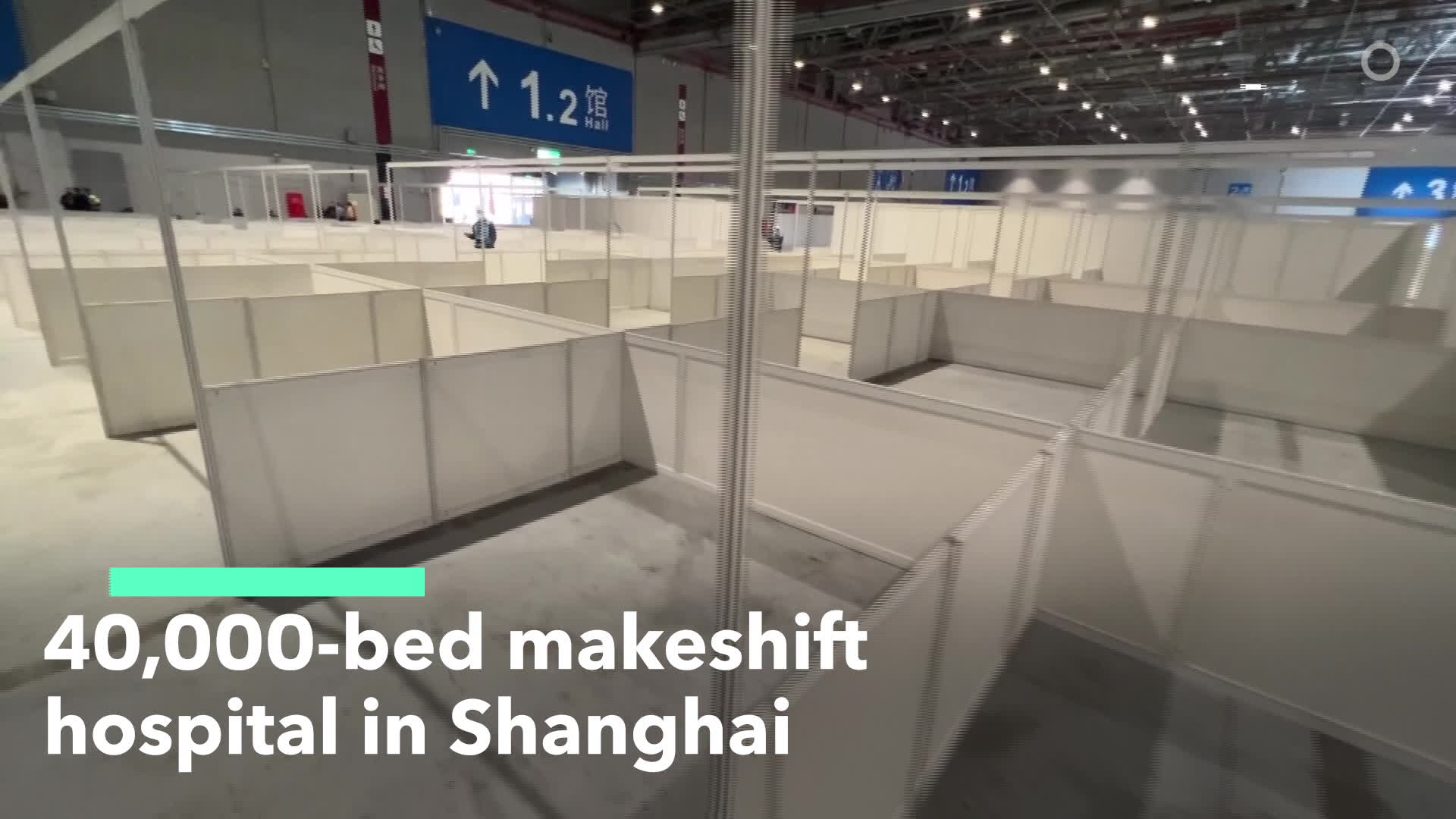 Shanghai Builds 40,000-bed Makeshift Hospital