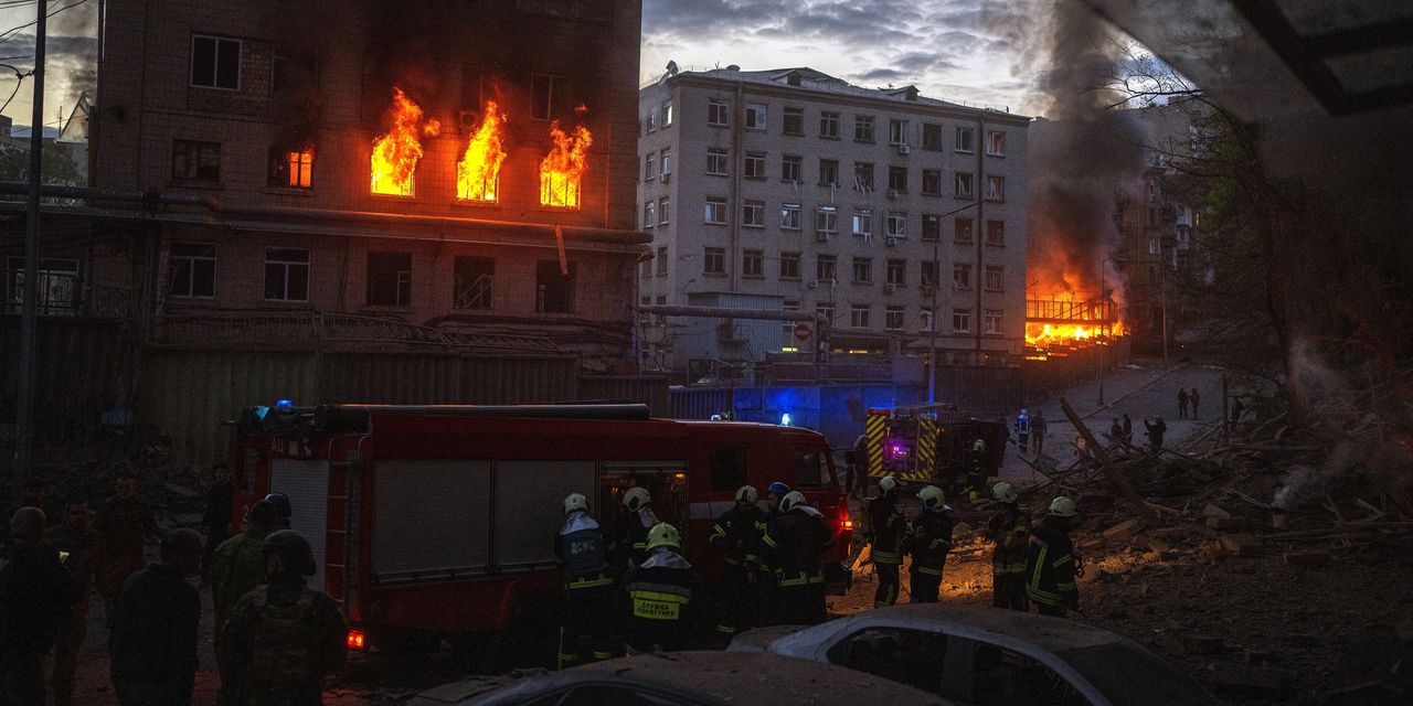 Rescuers Look for Survivors at Kyiv Apartment Building Hit by Russia