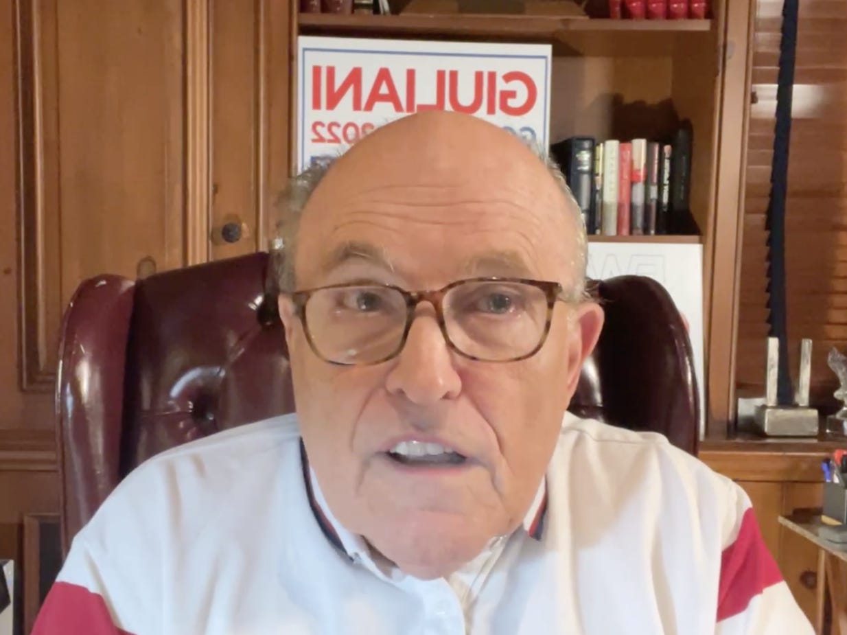 Grocery store worker accused of attacking Rudy Giuliani has been ‘suspended pending termination’