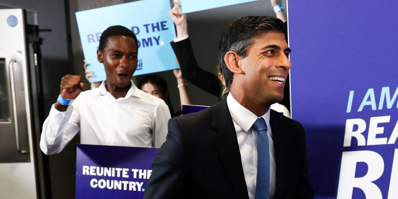 U.K. Leadership Front-Runner Rishi Sunak Gains Key Backers