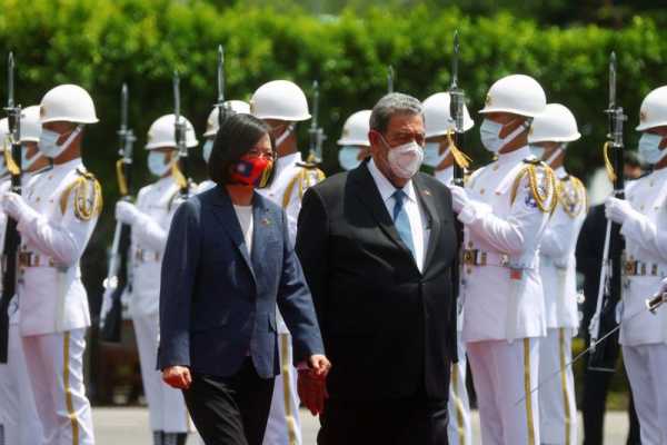 Taiwan’s Tsai ‘deeply touched’ by St Vincent PM’s visit amid China tension