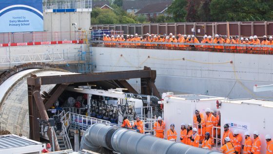 HS2 launches first giant TBM in London