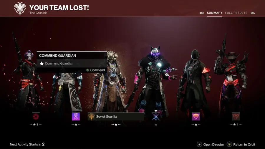 Destiny 2’s Guardian Rank And Commendation Systems Are Bad And Need Fixing