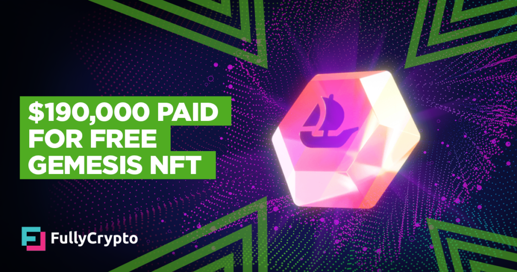 Buyer Picks Up Free Gemesis NFT for $190,000