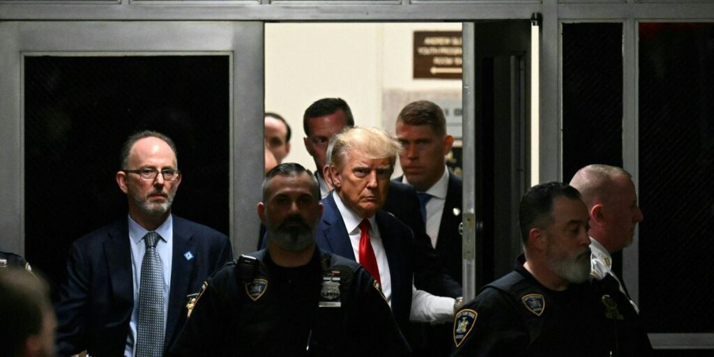 : Trump says ‘I’d never drop out’ of presidential race, even if convicted