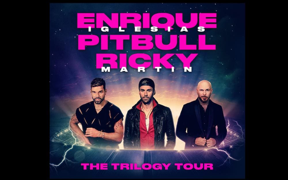Superstars Enrique Iglesias, Ricky Martin And Pitbull Unite For ‘The Trilogy Tour’