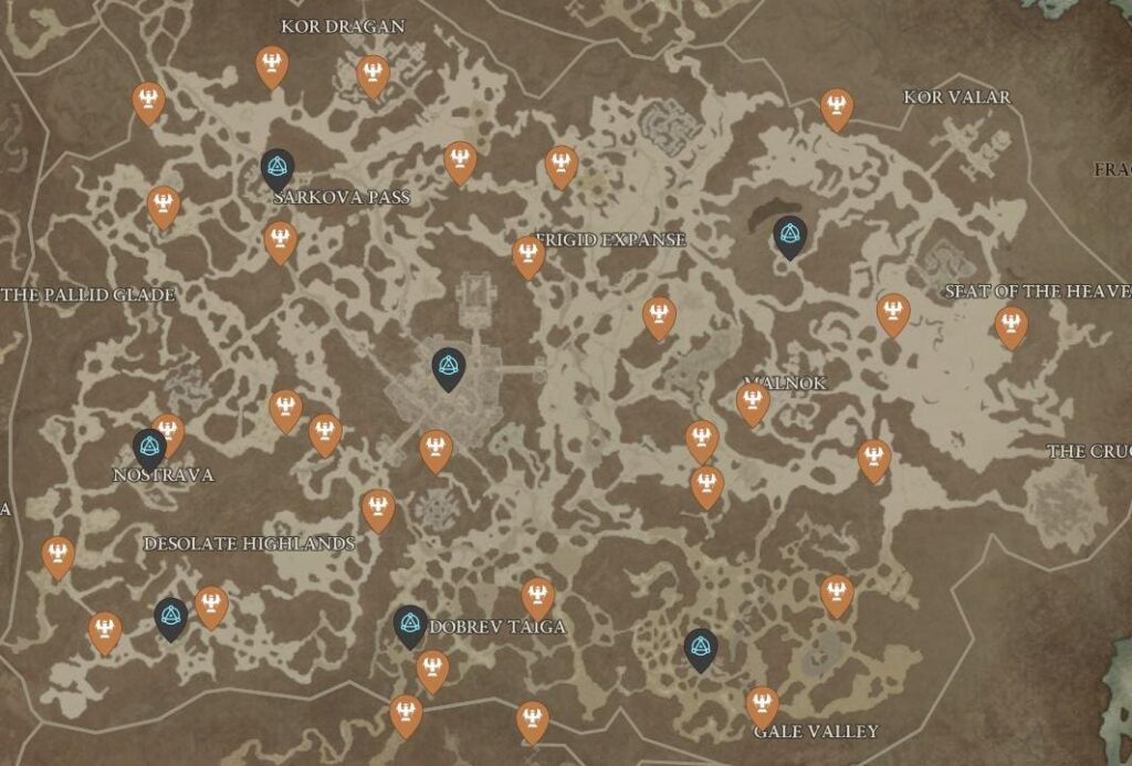 The only ‘Diablo 4’ Altars for Lilith map you’ll ever need