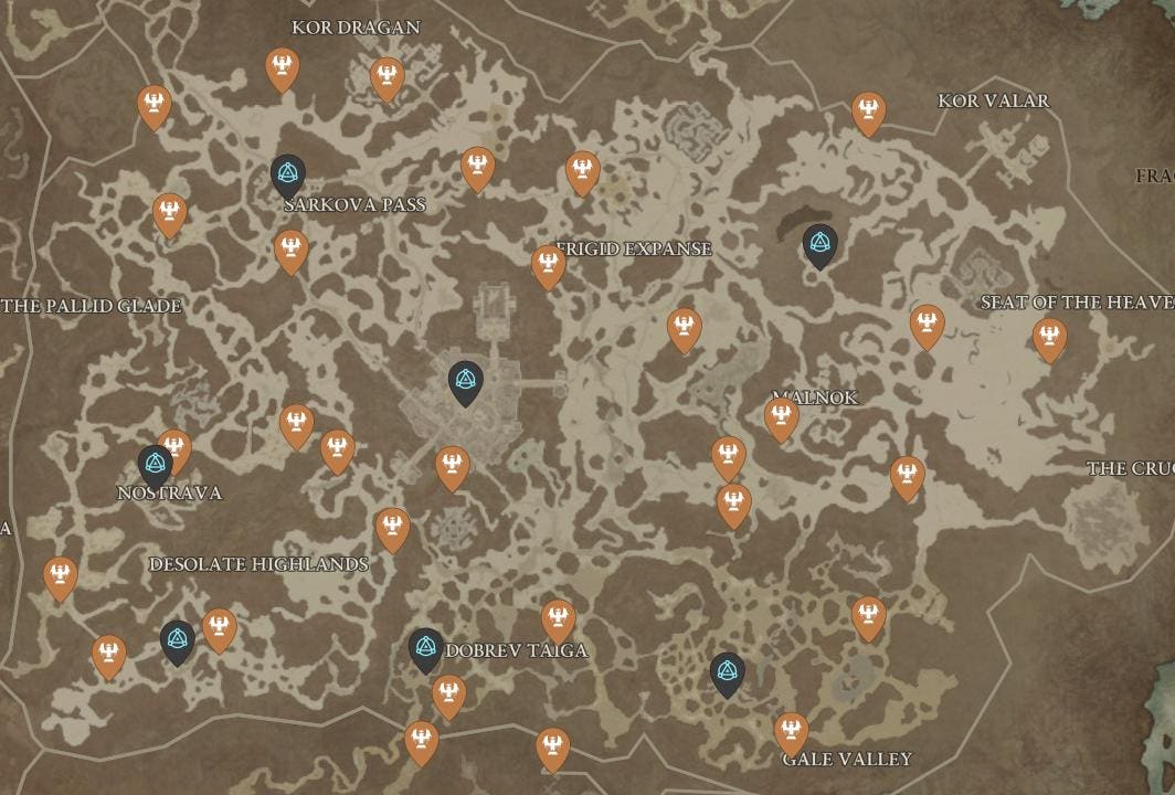 The only ‘Diablo 4’ Altars for Lilith map you’ll ever need