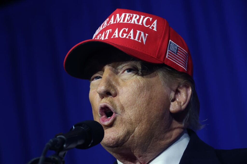 Trump ties Alexei Navalny death to ‘radical left’ but does not mention Vladimir Putin