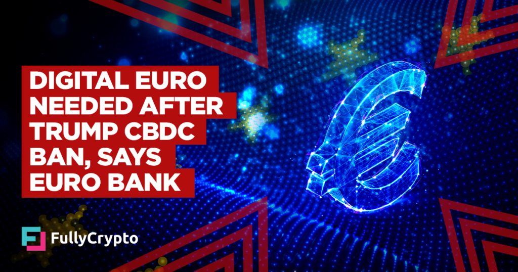 European Central Bank: Digital Euro Needed After Trump CBDC Ban