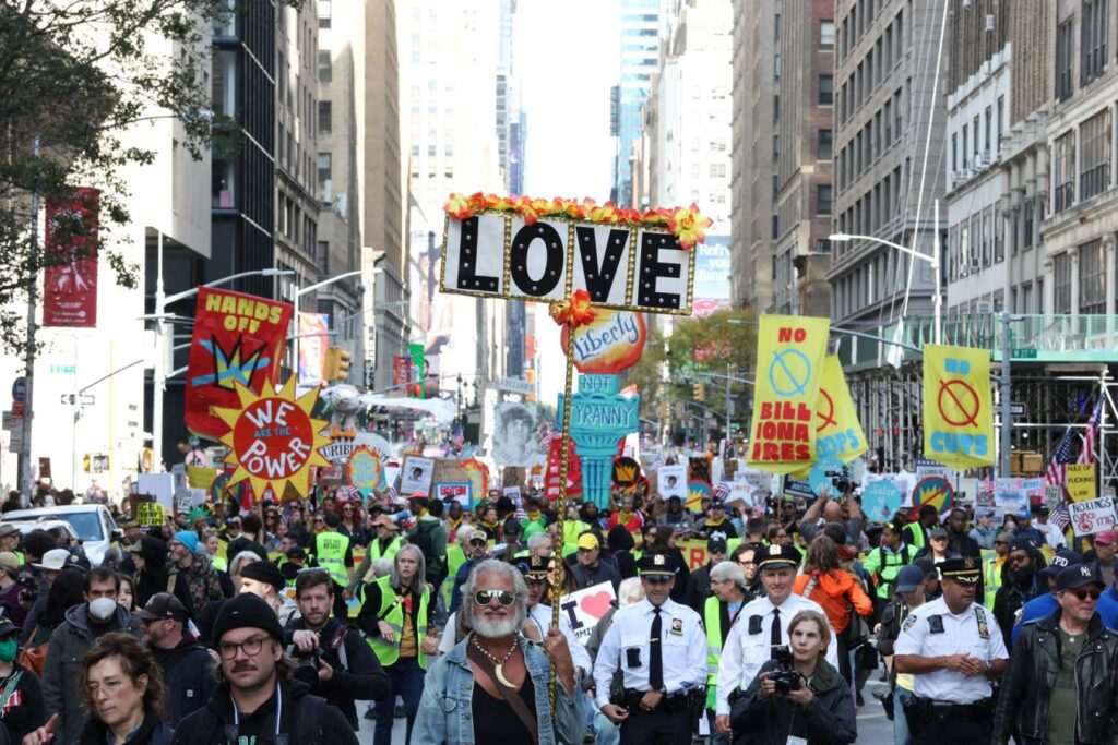 ‘No Kings’ Protests Kick Off In Times Square, Chicago, DC And Thousands Of Cities (Photos)