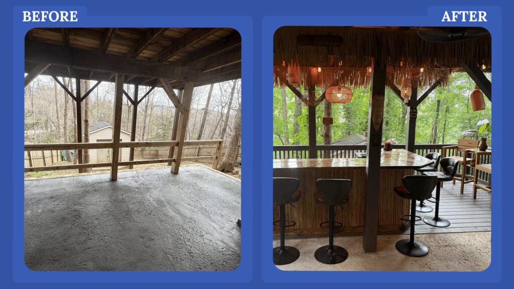 I’m 45 and I Built an $11K DIY Tiki Bar With Help from YouTube