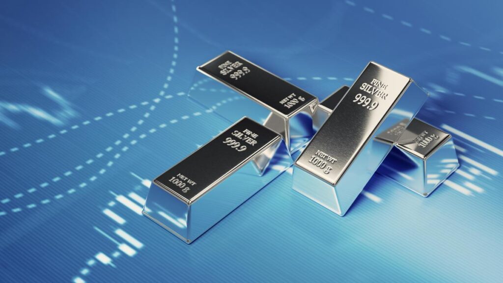 Silver dips after US tariff pause, but set for hefty weekly gain