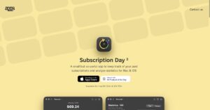 Subscription Day: Streamlined Subscription Expense Tracking