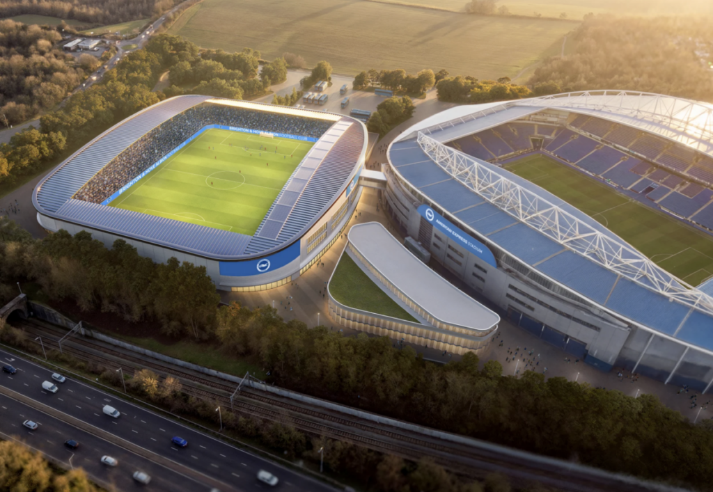 Brighton plans purpose-built £80m women’s football stadium