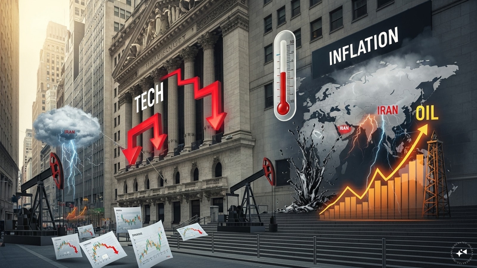 US futures extend losses after Friday rout as Iran situation deteriorates; Oil climbs