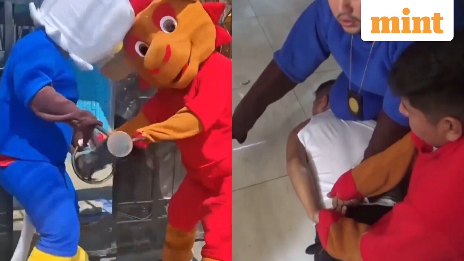 Peruvian cops disguised themselves as World Cup mascots to catch suspected drug dealer off guard