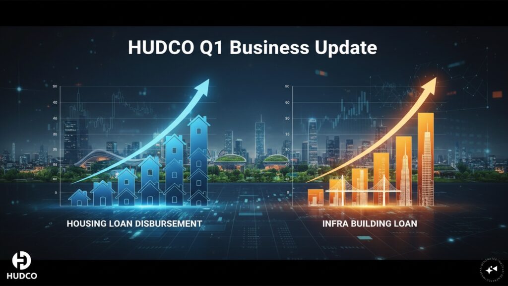 HUDCO Q1 Update: Loans sanctioned nearly double, disbursements up 28%; Stock up 2%