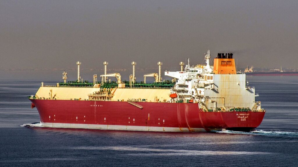 India-bound Qatari LNG carrier Al Rekayyat struck by Iranian drone near Strait of Hormuz