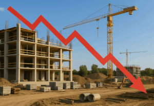 Construction output falls for second month
